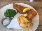 Fish and chips, the most common meal in London