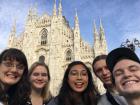 Me and some friends outside one of the largest churches on earth during our trip to Milan!