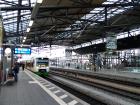 Well-funded and clean platforms allow riders easy lounging waiting for their train