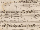 Handwritten organ music from the late 1600s