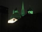 The Cathedral was lit up green for climate awareness