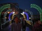 The path to the convention center floating on Han River