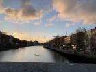 The River Liffey as seen in Dublin City Center 