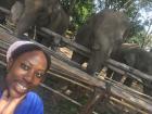 A selfie with my elephant friend