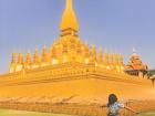 This is the That Luang Temple and I'm just marveling in its beauty