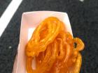 Fresh jalebis (deep-fried Indian sweet) from the Diwali Festival by the Atomium in Brussels