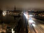 Stockholm views at night (of Norrmalm from Södermalm - islands of the city)
