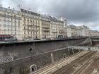 Rows of buildings by a Métro outlet