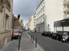 Looking down a Paris road on my walk home