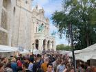 There were so many people at the festival enjoying the nice weather and good food!