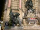 This is one of the lions or lion-dragons from Fontaine Saint-Michel 