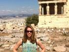 This is Kai when she visited the Acropolis, an ancient monument in Greece