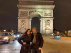 My study-abroad friend Jenny and I posed here in front of the famous Arc de Triomphe
