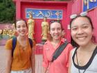 After walking up many steps, we made it to the shrines at the top of the monastery