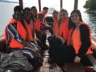 These are some of the friends I made over the semester while we were on a boat ride on Lake Kivu