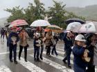 The rain did not get in the way of the parade on Saint Martin's Day!