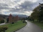 Snow on the mountains in my favorite park