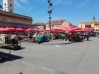 An open-air market in Croatia