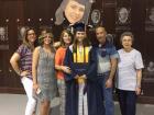 A picture of my family and me at my high school graduation