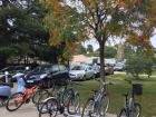 A lot of students bike to school, including Faf