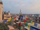 The rooftop view from my apartment in Kathmandu 