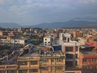 The city of Kathmandu at sundown 