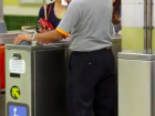 A service worker checking tickets