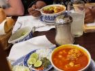 Delicious soup! My favorite soup is Sopa Azteca (aztec soup)--a traditional Mexican soup made of fried corn tortilla pieces submerged into a broth of tomato, garlic, onion, and host of delicious seasoning!