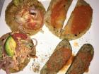 Panucho, Salbute, Empanadas, y Brazo de Reina. This traditional Yucatecán appetizer platter was so delicious!