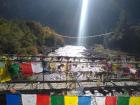 Our trek included many rivers, which we crossed on swinging bridges like this one