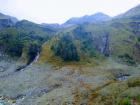 I was surprised by the green landscape toward the end of our waterfall and cave hike