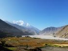 It was amazing to see the snow-capped mountains behind the barley fields and barren region of Mustang