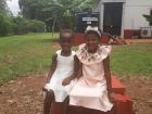 Nailah and her new friend are full of wedding joy; Ghanaian weddings can bring people closer together and make new friends!