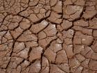 The earth after a drought during the dry season