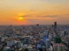 The Phnom Penh skyline--look at all those buildings!