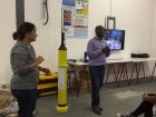 My colleague, Thomas, and I teaching others about the amazing Argo float (Photo: Mark Antonello)