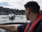 It's hard not to look at HMS Oardacious as she paddles by