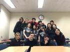 My classroom bonding on our last day of class