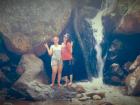 Arrival at the waterfall in Honde, Mozambique, was well worth the three hour hike!