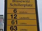 Tram and bus stop in Dresden