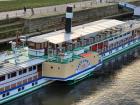 Steam boats have always been very popular in Dresden and still take tourists up and down the Elbe