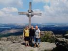 Daniel, his brother and his dad on another hike