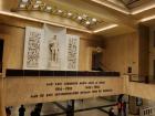 This relief honors the soldiers of WWI and WWII at the Brussels Central Train Station