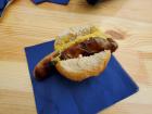 Bratwurst with mustard