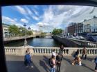 Bus "sky view" of River Liffey