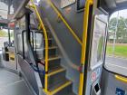 Treacherous stairs to go to upper level of bus