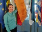 Ireland's flag inside the Court of Justice of the European Union