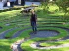 At the center of the labyrinth in Cork, Ireland