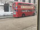An old London double-decker bus