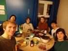 Thanksgiving in London with friends from Poland, Norway, Germany, Japan and China!